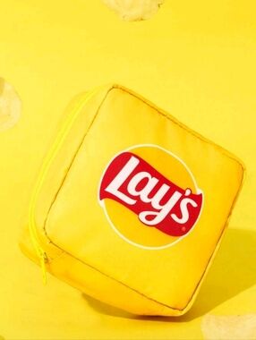 NIP: Lay's Yellow Logo Cube Pouch
